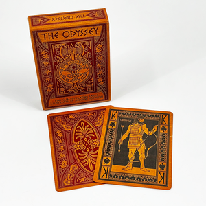 عينة مجانية لبطاقات لعب عالية الجودة مخصصة بالكامل بحواف ذهبية ملونة وتشطيب كتاني مع تغليف مخصص - Product Image 2