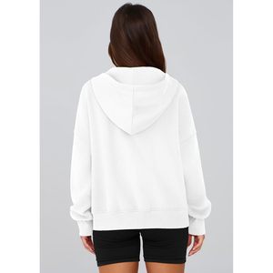 Women's <b>Zip</b> <b>Up</b> Hoodie Long Sleeve Fleece Sweatshirt Casual Jacket Winter Clothes Y2K Style - Product Image 5