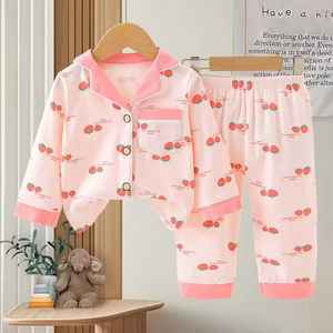 Nuevos <span class=keywords><strong>pijamas</strong></span> infantiles cómodos, <span class=keywords><strong>pijamas</strong></span> infantiles de manga larga con estampado completo de dibujos animados hechos a medida - Product Image 4