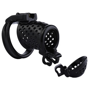 FRRK Nuevo Candado de Castidad de Doble Llave para Hombres, Dispositivo de Castidad de Resina para Entrenamiento y Control del Deseo, Anti-escape - Product Image 1