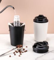 Paslanmaz Çelik Seyahat Kahve Kupası 300ml 400ml 500ml Sızdırmaz Yalıtımlı Bardak BPA İçermez Özel Logo Toptan Tedarikçi