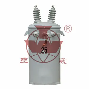 Yawei CSA IEEE Single phase 25kva 220v to 25 kva pole mounted transformers 13.2 kv 13.8 kv low loss manufacturer price