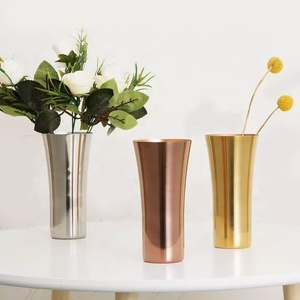 Stainless Steel Cup Flower <b>Vase</b> High Quality Hot Selling Handmade New Trendy Home <b>Decor</b> <b>Vase</b> - Product Image 2