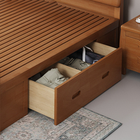 Camas Altas y Bajas de Estilo Simple y Elegante, Madera de Caucho, Ecológicas y Saludables
