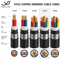 Cable de Alimentación de PVC Blindado con 4 Núcleos de Cobre XLPE STA, Cu/XLPE/PVC 0.6/1kV, Entierro Directo Subterráneo, Calidad Garantizada CE