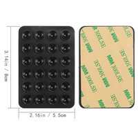 Support adhésif durable en silicone à ventouse simple face pour téléphone portable – Idéal pour les selfies