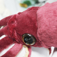 Peluche réaliste en forme de pieuvre bleue, jouet en peluche doux pour les amoureux des animaux et les collectionneurs