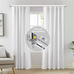 ARODDY Support vidéo – Barre de rideau flexible réglable de 73,2 pouces pour fenêtre en <span class=keywords><strong>baie</strong></span>, idéale pour la maison - Product Image 1