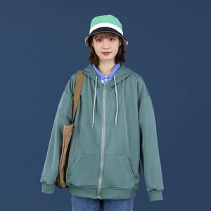 Sudaderas con Capucha y Logotipo Personalizado, Primavera, 260 g/m², Verde, 100% Poliéster, Ligeras, con Cierre, para Gimnasio - Product Image 3