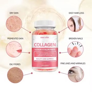 Complément alimentaire en gommes de collagène OEM ODM, gommes multivitaminées, vitamines pour les cheveux, la peau et les ongles, pour femmes et hommes - Product Image 5