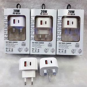 2025 Best Selling Type C 20W <b>USB</b> C Fast Charger <b>Plug</b> for Mobile Phone Charger Adaptor UK EU US PD QC3.0 <b>USB</b> <b>Wall</b> Charger - Product Image 6