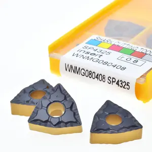 Chipbreaker Design Lathe tool Indexable Carbide Turning Inserts WNMG080404-43 080408 080412 for cnc machining