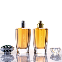 Nouveau produit, flacon de parfum irrégulier personnalisé, flacon et boîte de parfum, flacons en verre de 100 ml pour parfums, simples et élégants