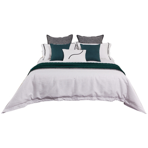 Ý Hồng Kông Phong Cách Ánh Sáng Sang Trọng Ý Bộ Đồ Giường Đặt Màu Xanh Lá Cây Đậm Mềm Đơn Giản Đa-Mảnh Cho Nhà Sử Dụng Bông Showroom Mô Hình - Product Image 5