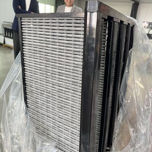 Khối lượng cao ABS khung nhựa sợi thủy tinh sợi <span class=keywords><strong>polyester</strong></span> 6V loại ngân hàng H13 HEPA Bộ lọc không khí cho động vật lọc không khí - Product Image 5
