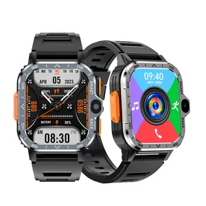 最新的4g安卓智能手表2.03英寸PGD手表，带高清摄像头无线全球定位系统播放商店，带sim卡呼叫电话智能手表
