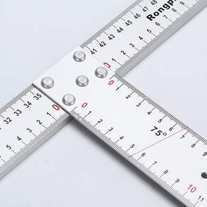Regla en forma de T de escala multilateral de aleación de aluminio de gran venta, regla de herramienta de dibujo y diseño multifuncional - Product Image 1