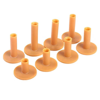 Tee de golf en caoutchouc personnalisé en vrac, taille sur mesure, excellente qualité, meilleur prix, tee de golf Burlywood pour tapis de practice de golf