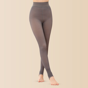 Collants en fourrure à taille haute bon marché d'usine, grande taille pour femmes, hiver chaud, respirant, collants élastiques fins en peluche thermique - Product Image 1