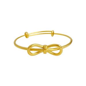 Aleación de cobre 18K Oro Herakles Nudo Doble Nudo Brazalete <span class=keywords><strong>simple</strong></span> Brazalete Regalo del día de San Valentín - Product Image 5