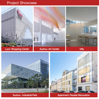 Panneau de revêtement architectural en béton ultra haute performance (UHPC) pour la décoration de façade