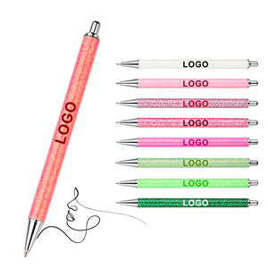 Regalos de Boda, Bolígrafos Retráctiles con Tinta Brillante de Color Brillante, Resina Epoxi Pre-Brillante, con Logotipo - Product Image 1