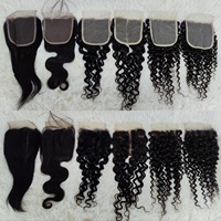 Cheveux humains vierges bruts à cuticules alignées, Frontal en dentelle HD 13x4 pré-épilé avec baby hair, Closure en dentelle HD 5x5