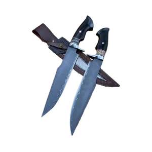 Couteau tactique personnalisable noir avec lame fixe en acier inoxydable de haute qualité, fourreau industriel en bois et plastique, DIY OEM - Product Image 1