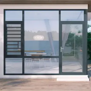 Nhiệt phá vỡ côn trùng màn hình duy nhất TREO CỬA SỔ hàng đầu treo mái hiên cửa sổ Trắng nhôm cửa sổ kính Ba Lan - Product Image 1