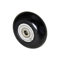 Roue de chariot AGV en caoutchouc à roulement à billes double silencieux 150x55mm avec noyau en aluminium et haute élasticité, produit d'usine source