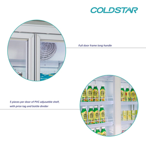 Frigorifero Congelatore Verticale a 4 Porte per Supermercato, Espositore Refrigerato per Bevande, Latte, Birra - Product Image 5