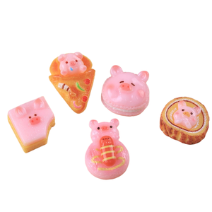 Jouets alimentaires en forme de cochonnet mignon, accessoires de bricolage à coller, patchs <span class=keywords><strong>pizza</strong></span> et rouleaux peau de tigre - Product Image 2