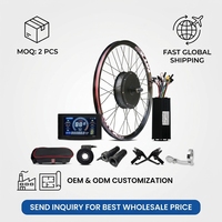 Kit de conversion de moteur de roue arrière haute performance 52V 2000W pour vélo cargo électrique et vélo de montagne