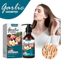 Shampooing à l'ail noir bio pour la repousse des cheveux secs et des ingrédients nourrissants