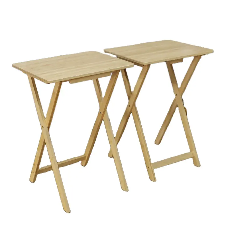 Meja Makan lipat bayi sederhana, Meja lipat kayu solid kualitas tinggi harga furnitur grosir portabel