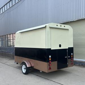 Conception de camion de nourriture mobile fraîche | Remorque de restauration en acier inoxydable, cabine de café et étal de beignet à vendre | Chariot de vente de hot-dogs - Product Image 5