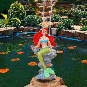 Escultura de Sirena de Resina Personalizada, Estatua de Tamaño Real para Parque, Decoración de Fuente de Fibra de Vidrio, Adorno Temático - Product Image 3
