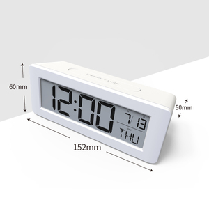 Reloj Despertador RC Minimalista con Retroiluminación, Movimiento Electrónico, Radio LUMINOVA, Pantalla de Temperatura y Humedad, Venta Directa de Fábrica - Product Image 4