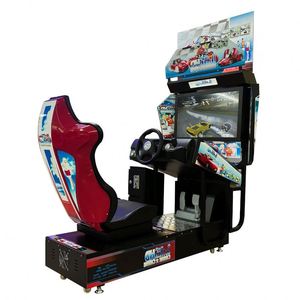 Máquina Simuladora de Carreras Arcade Multijugador con Cabina y Pantallas, Sistema de Conducción, Equipo para Centro de Entretenimiento, Auto de Carreras - Product Image 1