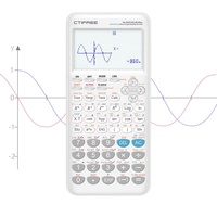 Calculatrice graphique scientifique pour programme scolaire, idéale pour l'ingénierie et les mathématiques avancées, alimentée par piles avec fonction calendrier