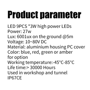 Luz LED de Alta Potencia y Brillo para Grúas, Demarcación de Líneas en Carreteras, Luz de Seguridad Roja y Azul, Luz LED de Alta Potencia y Brillo - Product Image 6