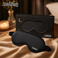 Masque de sommeil en soie de luxe personnalisé avec logo, masque pour les yeux en soie personnalisé pour les marques de beauté