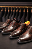 Chaussures Derby pour hommes sculptées à la main, chaussures habillées en cuir gravé vintage à lacets, chaussures de ville formelles, décontractées et élégantes pour le quotidien