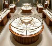 Fabricant professionnel de présentoirs et vitrines en verre personnalisés pour bijoux, design durable et de haute qualité pour les magasins de détail