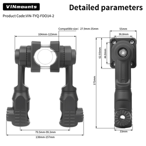 Support de sondeur réglable et durable pour détecteur de poissons Garmin LVS34, LVS32, LVS62 et Lowrance VIN-TYQ-FD014-2 - Product Image 4