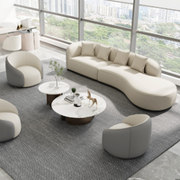 Ensemble de canapés de bureau modernes en tissu sur mesure pour le bureau à domicile - Mobilier commercial modulaire