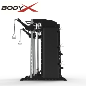 S0106E Machine <span class=keywords><strong>Smith</strong></span> multifonctionnelle à usage commercial avec fonction de croisement de câbles, rack de musculation avec fonction de tirage latéral et de tirage bas - Product Image 5