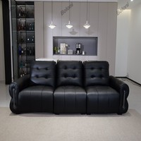 Boloni Home Öko-Echtleder Modulare Wohnzimmer-Sofagarnituren Vollständig Konvertierbare Möbel Massivholzrahmen-Sofa für Villen