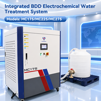 Système de traitement des eaux usées industrielles BDD Dual Cell Cabinet MC275 monté sur skid préfabriqué