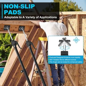 Luckitec pesante grande capacità di sostegno di terza mano palo Cabinet jack per l'installazione di armadi parti di macchine per la lavorazione del legno - Product Image 6